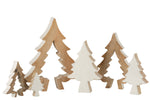 Weihnachtsbaum-Puzzle Mangoholz Weiß/White Wash Large - (15908)