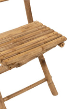 Stuhl faltbar Bambus Natürlich